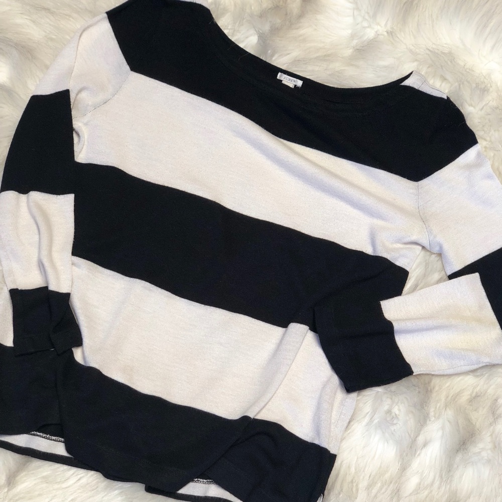 J. Crew Boatneck Rugby-Stripe Top